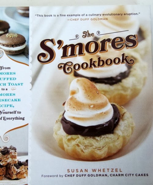 Closeup of the cover of the S'mores Cookbook by Susan Whetzel.